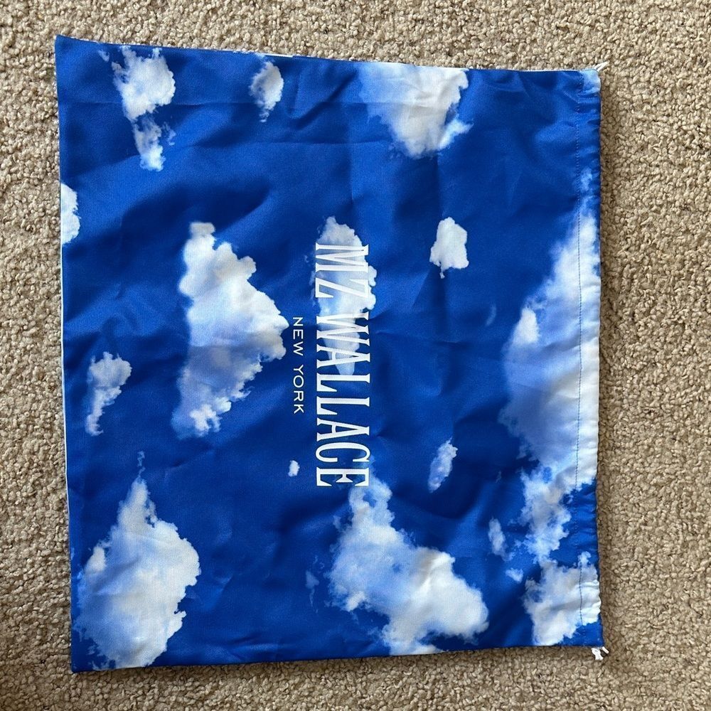MZ Wallace New York Blue Cloud Print Storage Dust Bag
